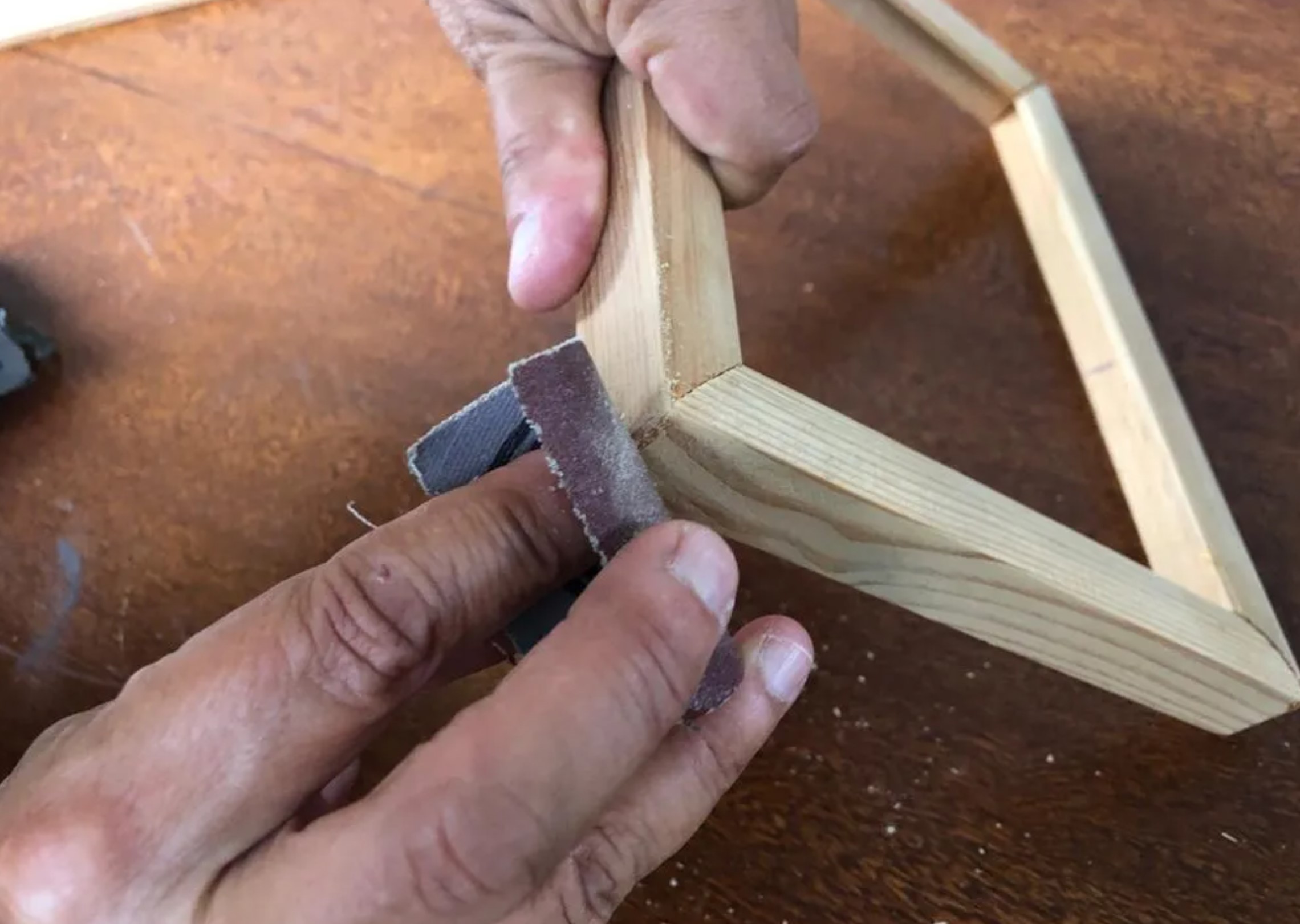 Custom wooden picture frame showcase